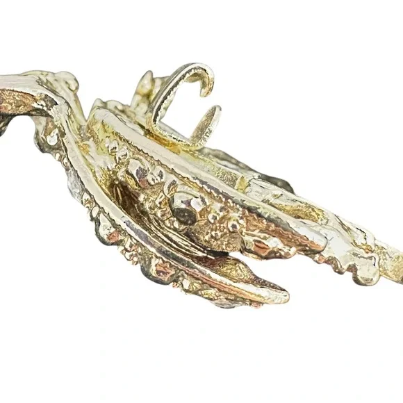 VTG Rhinestone Beetle‎ Brooch Red Jewel Gold Tone Bug Insect Pin Pave Crystal - Picture 9 of 12